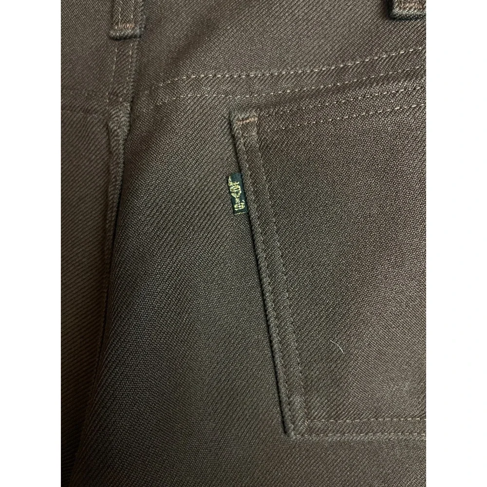 VINTAGE 70s Levis Pants Mens 32x32 Brown Slacks Black Tab Formal Preppy USA Made